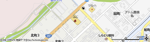 スーパーふじ美瑛店周辺の地図