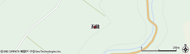 北海道美瑛町（上川郡）五稜周辺の地図