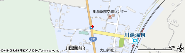 川湯駅通周辺の地図