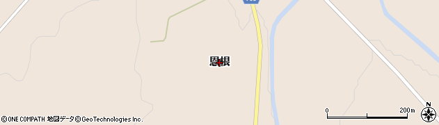北海道津別町（網走郡）恩根周辺の地図