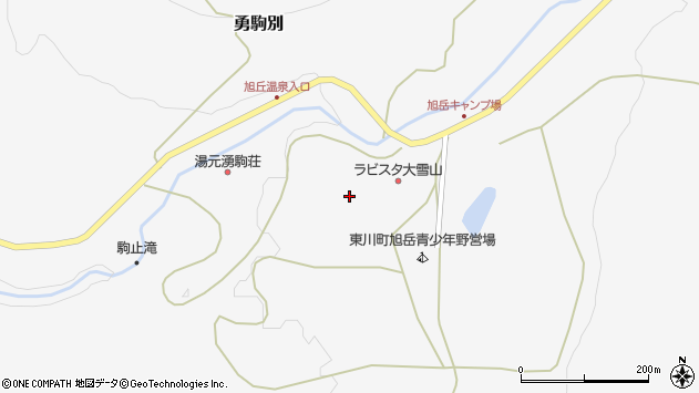 〒071-1472 北海道上川郡東川町勇駒別の地図