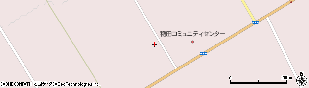 深川市役所　稲田コミュニティセンター周辺の地図