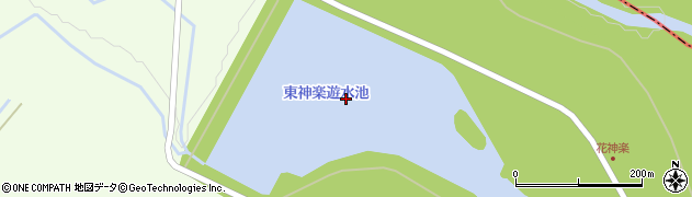 東神楽遊水池周辺の地図
