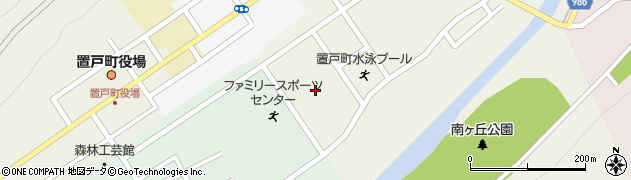 置戸町中央公民館周辺の地図