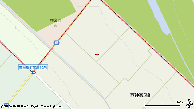 〒071-0185 北海道旭川市西神楽５線の地図