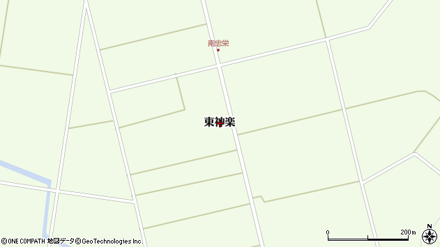 〒071-1571 北海道上川郡東神楽町南１番通の地図