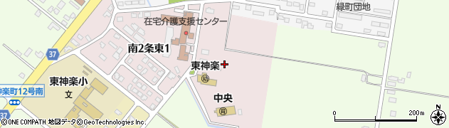 北海道東神楽町（上川郡）南２条東周辺の地図