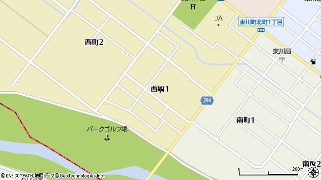 〒071-1425 北海道上川郡東川町西町の地図