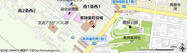 東神楽町役場　総務課周辺の地図