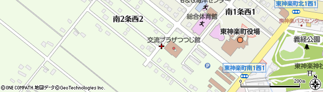 北海道東神楽町（上川郡）南２条西周辺の地図