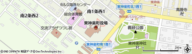 東神楽町役場周辺の地図
