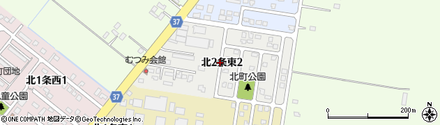 北海道東神楽町（上川郡）北２条東周辺の地図
