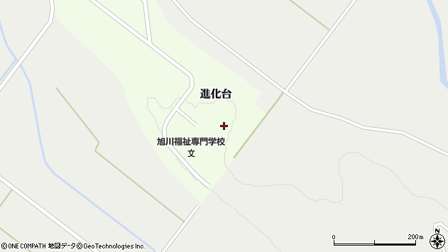 〒071-1464 北海道上川郡東川町進化台の地図