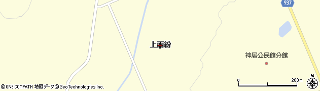 北海道旭川市神居町（上雨紛）周辺の地図