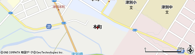 北海道津別町（網走郡）本町周辺の地図