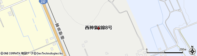 北海道旭川市西神楽２線（８号）周辺の地図