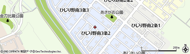 北海道東神楽町（上川郡）ひじり野南３条周辺の地図