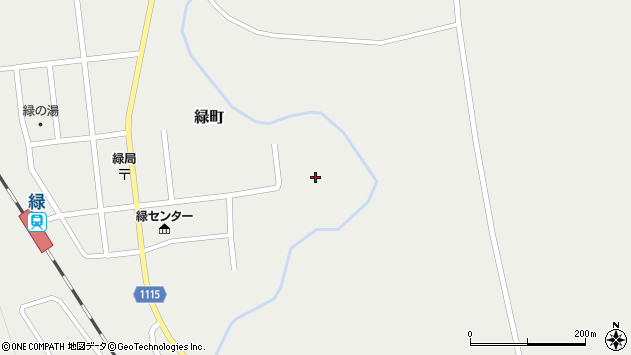 〒099-4525 北海道斜里郡清里町緑町の地図