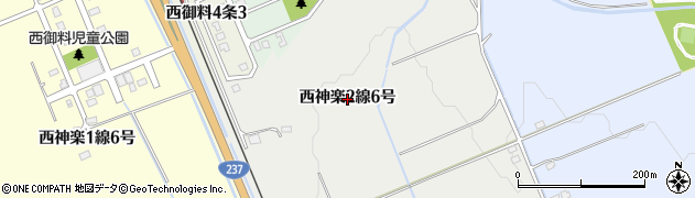 北海道旭川市西神楽２線６号周辺の地図