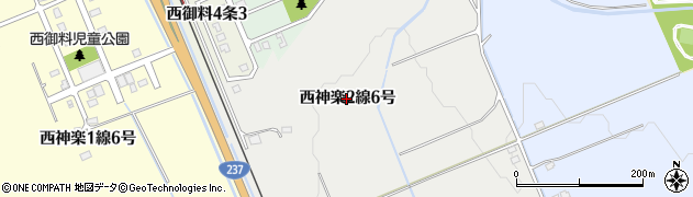 北海道旭川市西神楽２線（６号）周辺の地図