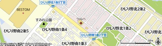 ツルハドラッグ東神楽店周辺の地図