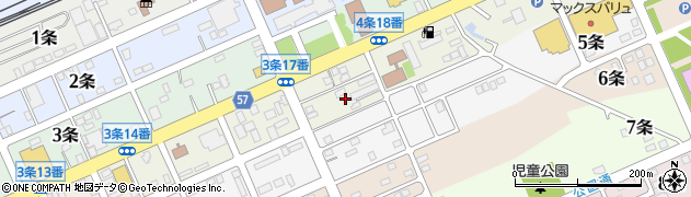 サッポロラーメン味の時計台深川店周辺の地図