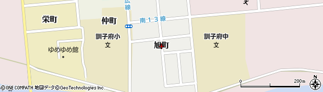 北海道訓子府町（常呂郡）旭町周辺の地図