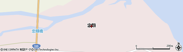 北海道標津町（標津郡）忠類周辺の地図