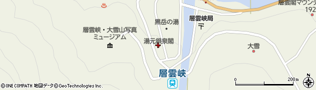 湯元銀泉閣周辺の地図