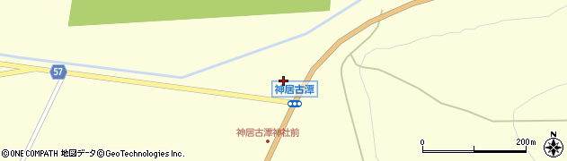 北海道旭川市神居町神居古潭110周辺の地図