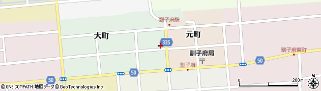 訓子府旅館周辺の地図