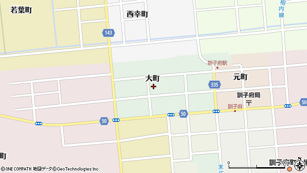 〒099-1436 北海道常呂郡訓子府町大町の地図