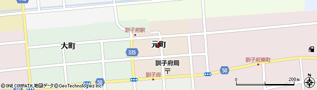 北海道訓子府町（常呂郡）元町周辺の地図