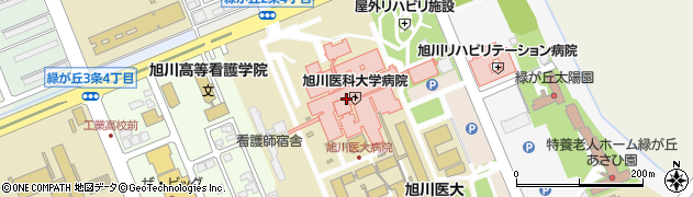 スターバックスコーヒー 旭川医科大学病院店周辺の地図