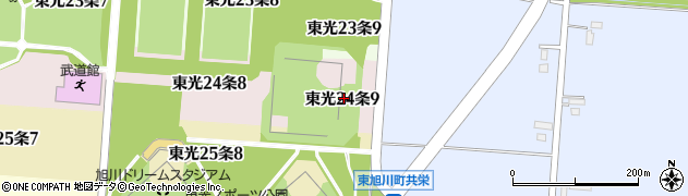 北海道旭川市東光２４条9丁目周辺の地図