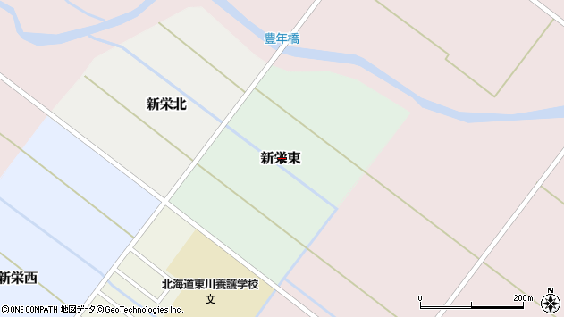 〒071-1413 北海道上川郡東川町新栄東の地図
