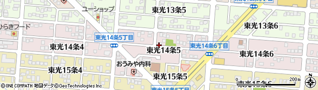北海道旭川市東光１４条5丁目周辺の地図