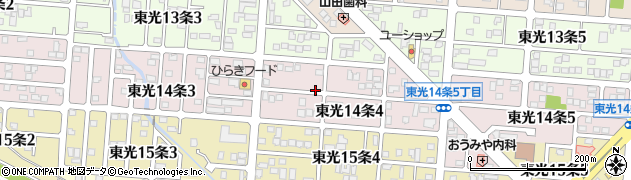 北海道旭川市東光１４条4丁目周辺の地図