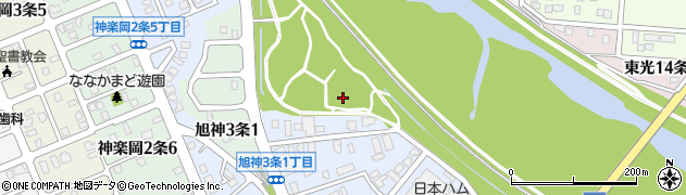 北海道旭川市旭神２条周辺の地図