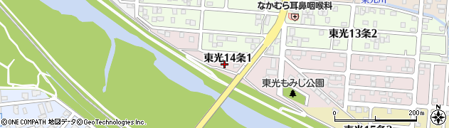 北海道旭川市東光１４条1丁目周辺の地図