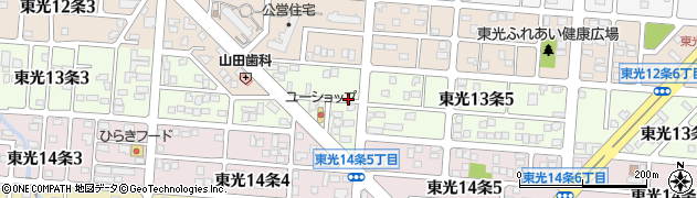 北海道旭川市東光１３条周辺の地図