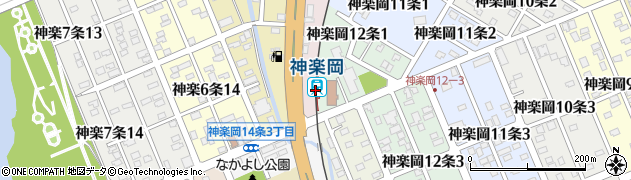 北海道旭川市周辺の地図