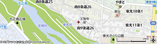 北海道旭川市南９条通周辺の地図