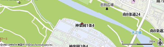 北海道旭川市神楽岡１条周辺の地図