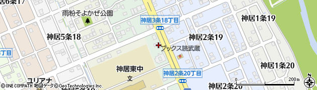 フラワーショップ・花絵　旭川店周辺の地図