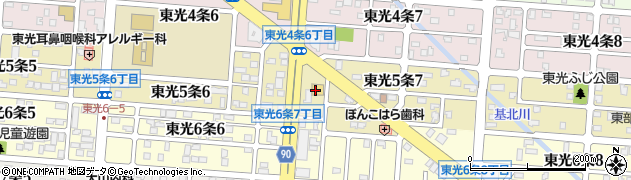 魚べい旭川東光店周辺の地図