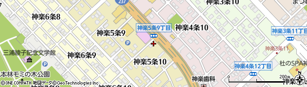 株式会社フジイ種苗園　神楽店周辺の地図
