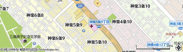 トーエーパチンコ神楽店事務所周辺の地図