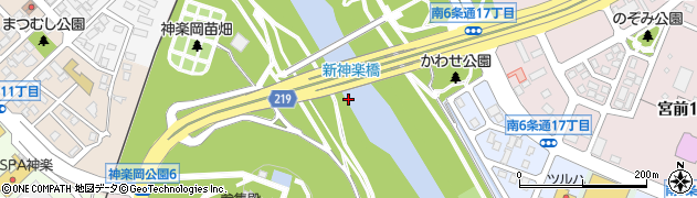 新神楽橋周辺の地図