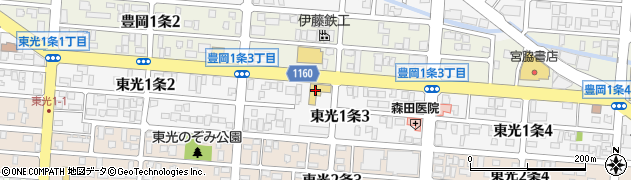 北海道マツダ東光店周辺の地図